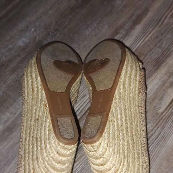 Libby Edelman Val Espadrille Open Toe Platform Wedge Size 8 - Picture 11 of 11